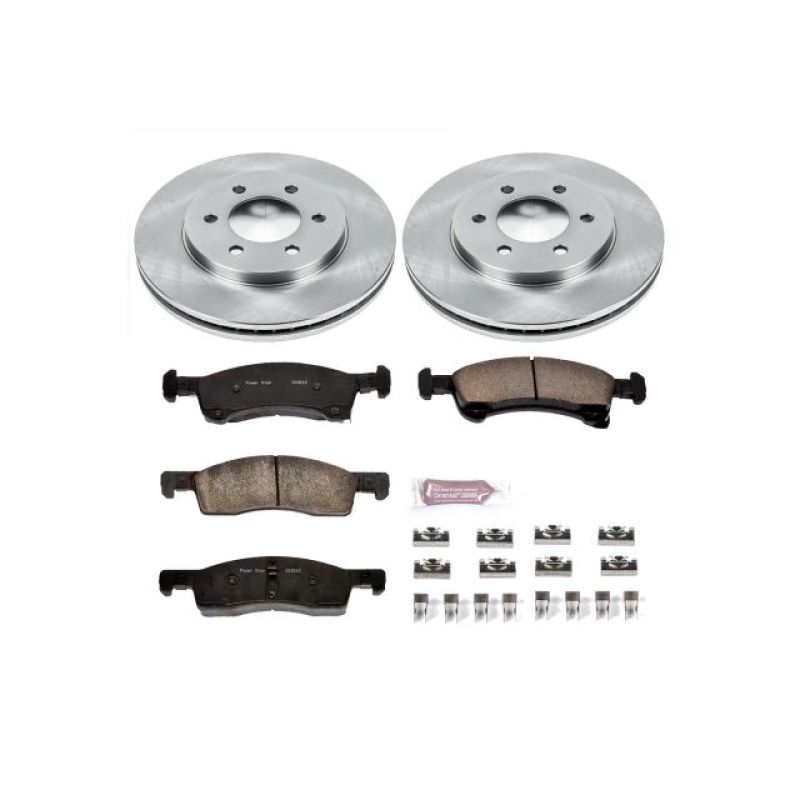 Ford Expedition Brake Kit - Front - PowerStop - Z17 Evolution Plus Ceramic Pads + Autospecialty Rotors - `02-`06