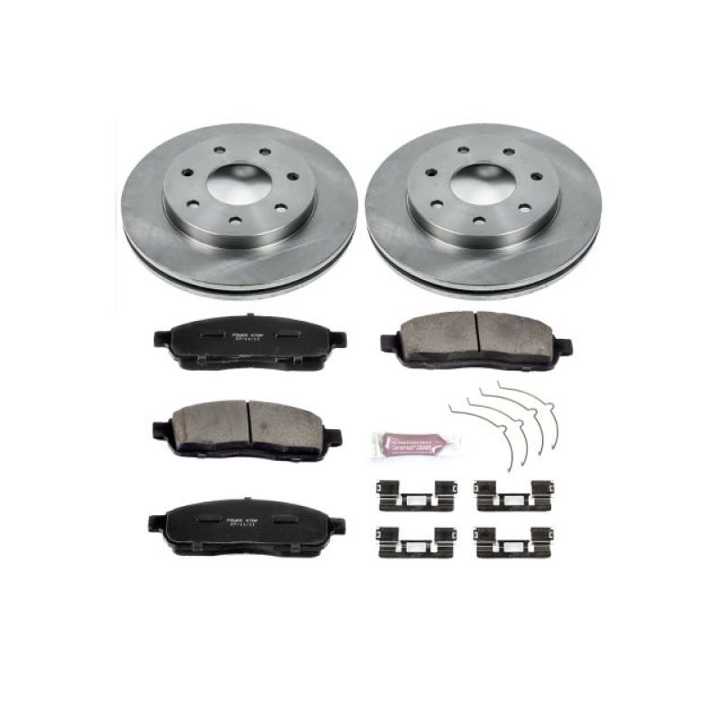 Ford F-150 Brake Kit - Front - PowerStop - Z17 Evolution Plus Ceramic Pads + Autospecialty Rotors - `04-`08 Ford F-150 Brake Kit - Front - PowerStop - Z17 Evolution Plus Ceramic Pads + Autospecialty Rotors - `04-`08