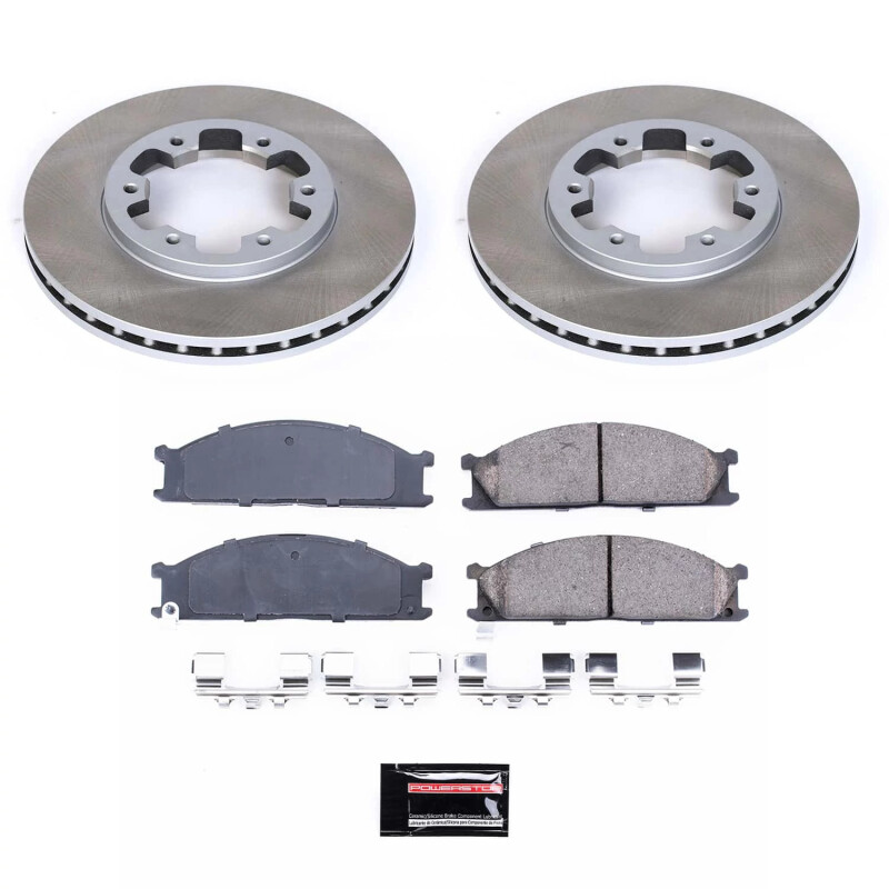 Cadillac Escalade ESV Brake Kit - Front + Rear - PowerStop - Z17 Evolution Plus Ceramic Pads + Autospecialty Rotors - `03-`06 Cadillac Escalade ESV Brake Kit - Front + Rear - PowerStop - Z17 Evolution Plus Ceramic Pads + Autospecialty Rotors - `03-`06
