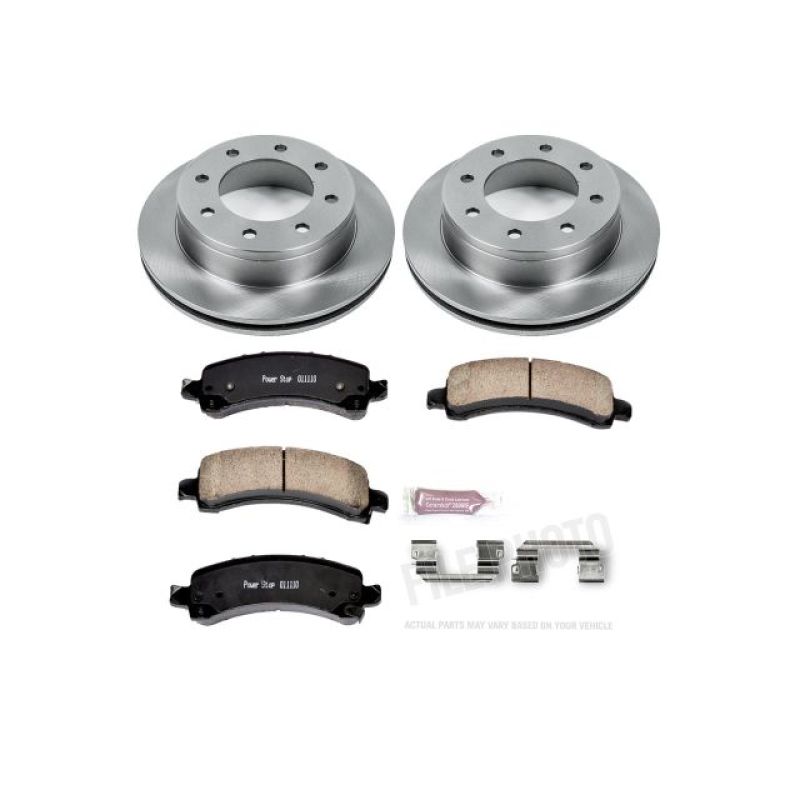Chevrolet Express 2500 Brake Kit - Rear - PowerStop - Autospecialty Rotors + Z17 Evolution Plus Ceramic Pads - `03-`17