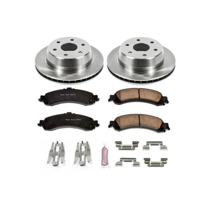 Cadillac Escalade Brake Kit - Rear - PowerStop - Autospecialty Rotors + Z17 Evolution Plus Ceramic Pads - `02-`06 Cadillac Escalade Brake Kit - Rear - PowerStop - Autospecialty Rotors + Z17 Evolution Plus Ceramic Pads - `02-`06