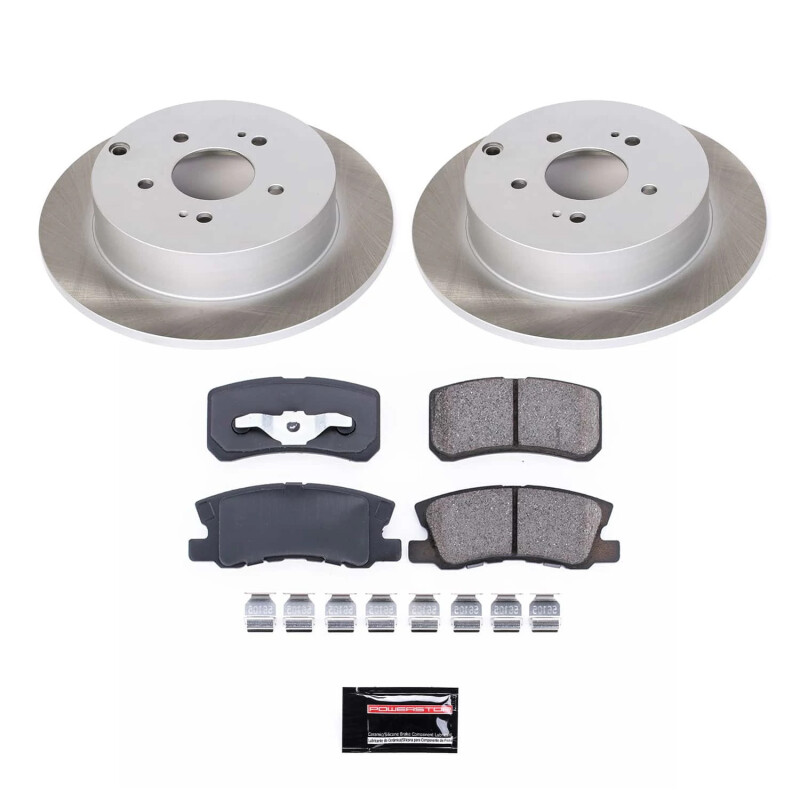 BMW 745Li Brake Kit - Front + Rear - PowerStop - Autospecialty Rotors + Z17 Evolution Plus Pads - `02-`05