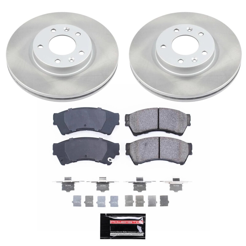 Buick Rainier Brake Kit - Front + Rear - PowerStop - Z17 Evolution Plus Ceramic Pads + Autospecialty Rotors - `04-`05