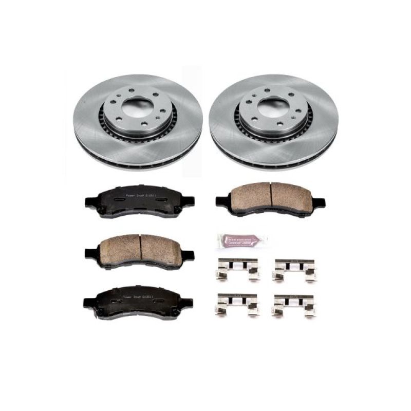 Buick Rainier Brake Kit - Front - PowerStop - Z17 Evolution Plus Rotors + Z17 Ceramic Pads - `06-`07