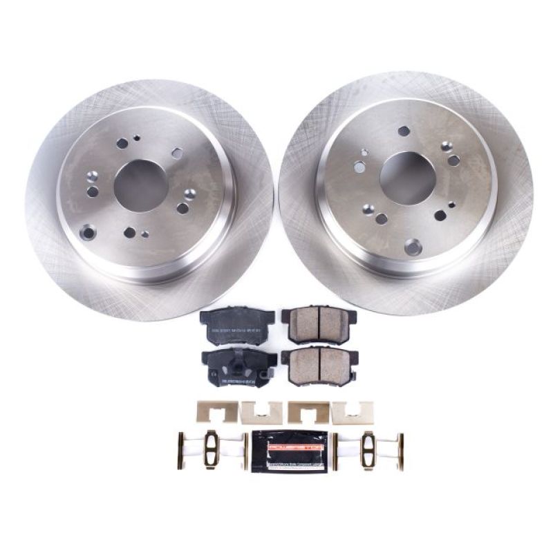 Acura RDX Brake Kit - Rear - PowerStop - Z17 Evolution Plus Ceramic Pads + Autospecialty Rotors - `10-`18