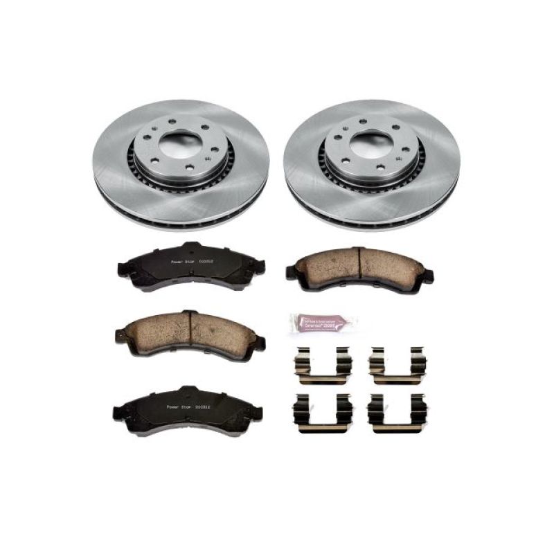 Buick Rainier Brake Kit - Front - PowerStop - Autospecialty Rotors + Z17 Evolution Plus Ceramic Pads - `04-`05