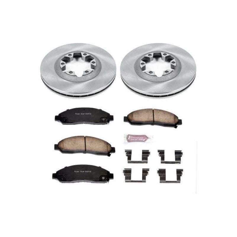 Chevrolet Colorado Brake Kit - Front - PowerStop - Z17 Evolution Plus Ceramic Pads + Autospecialty Rotors - `04-`08