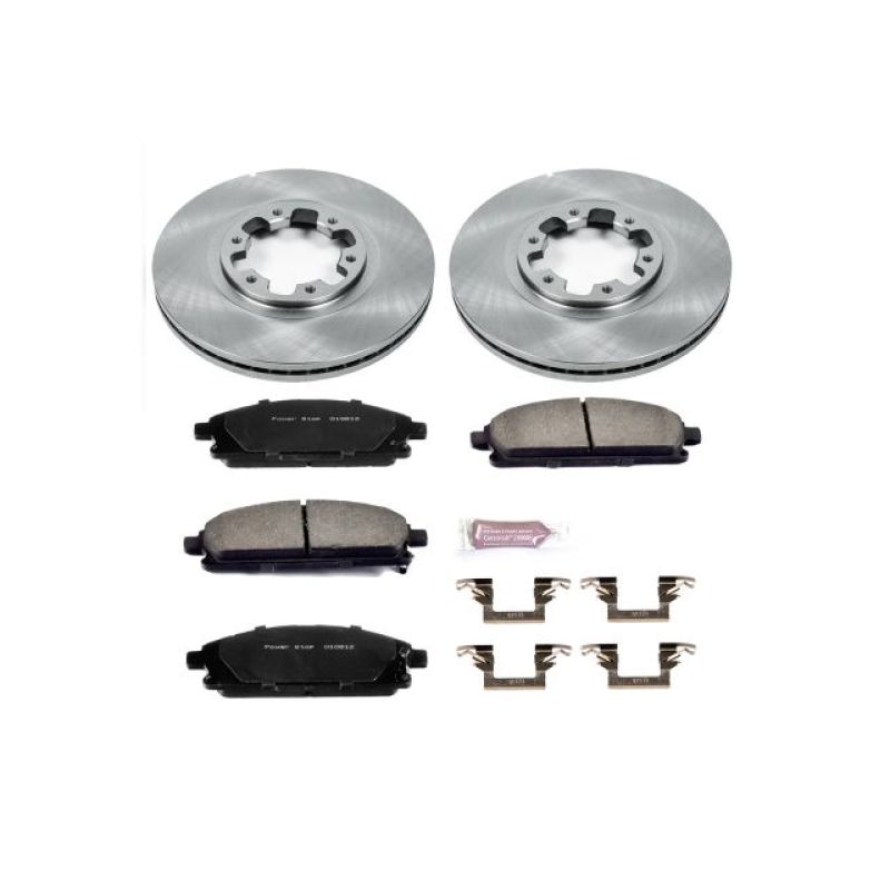 Infiniti QX4 Brake Kit - Front - PowerStop - Z17 Evolution Plus Ceramic Pads + Autospecialty Rotors - `97-`03
