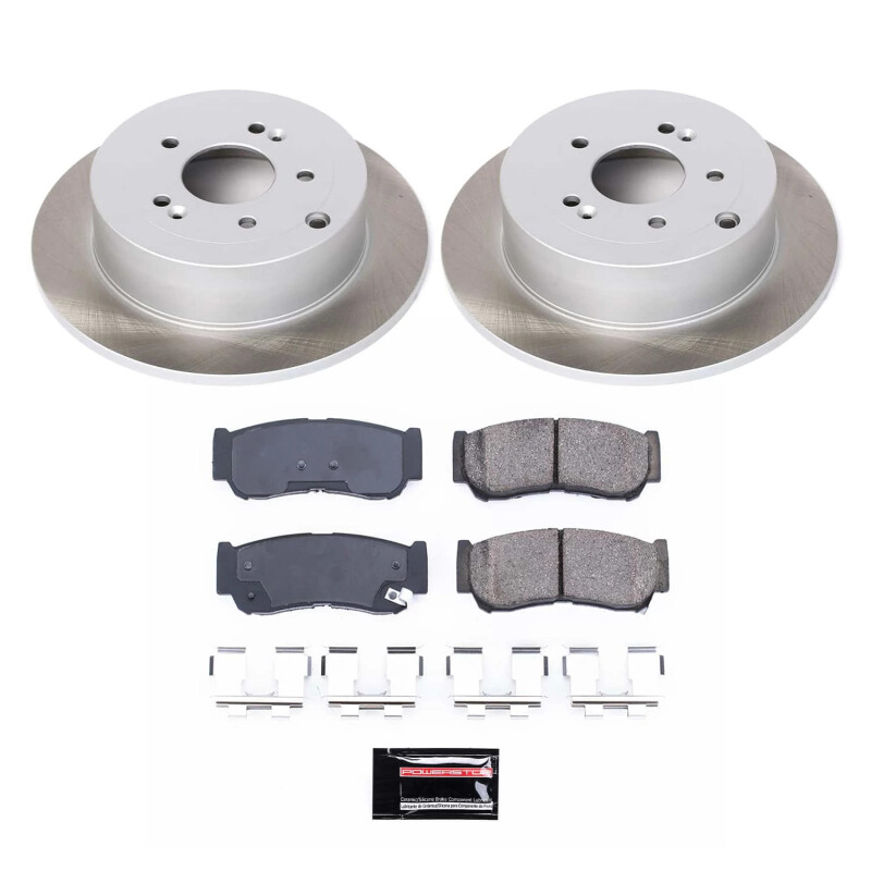 Nissan Altima Brake Kit - Front + Rear - PowerStop - OE Stock Replacement + Z17 Evolution Plus Ceramic Pads - `02-`06