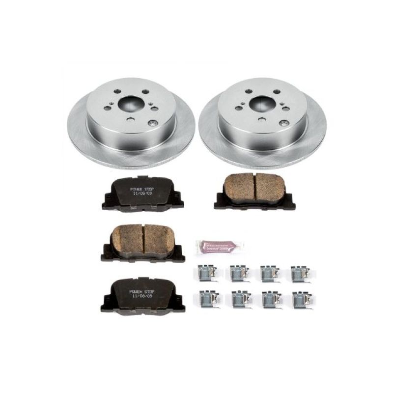 Scion tC Brake Kit - Rear - PowerStop - Z17 Evolution Plus + Autospecialty Rotors - `05-`10