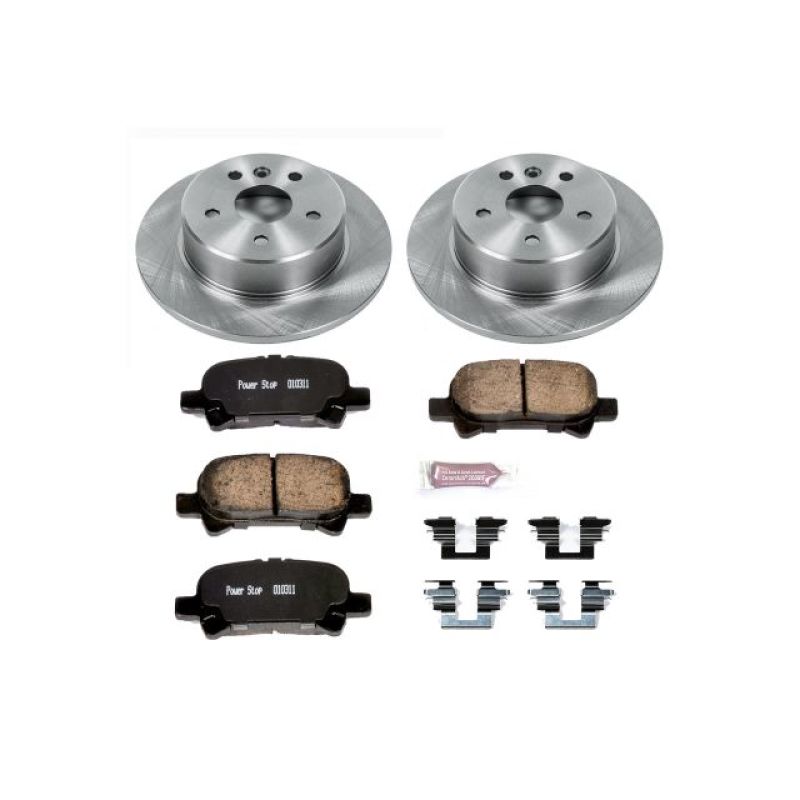 Toyota Avalon Brake Kit - Rear - PowerStop - Autospecialty Rotors + Z17 Evolution Plus Ceramic Pads - `00-`04