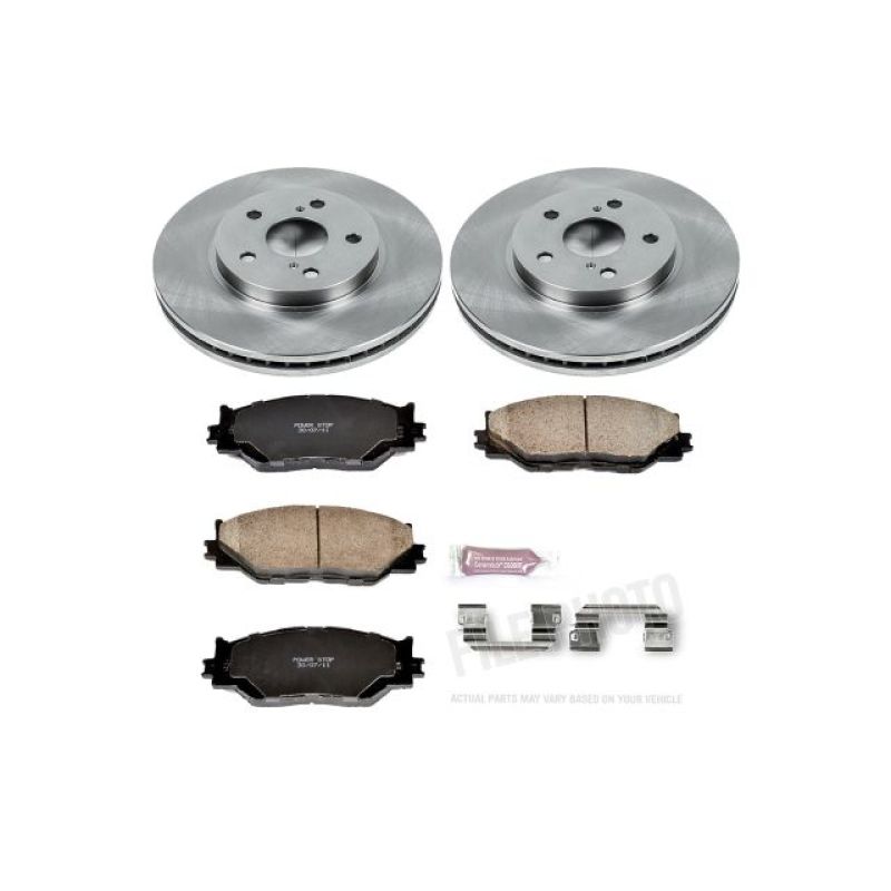 Lexus IS250 Brake Kit - Front - PowerStop - Autospecialty Rotors + Z17 Evolution Plus Ceramic Pads - `06-`15