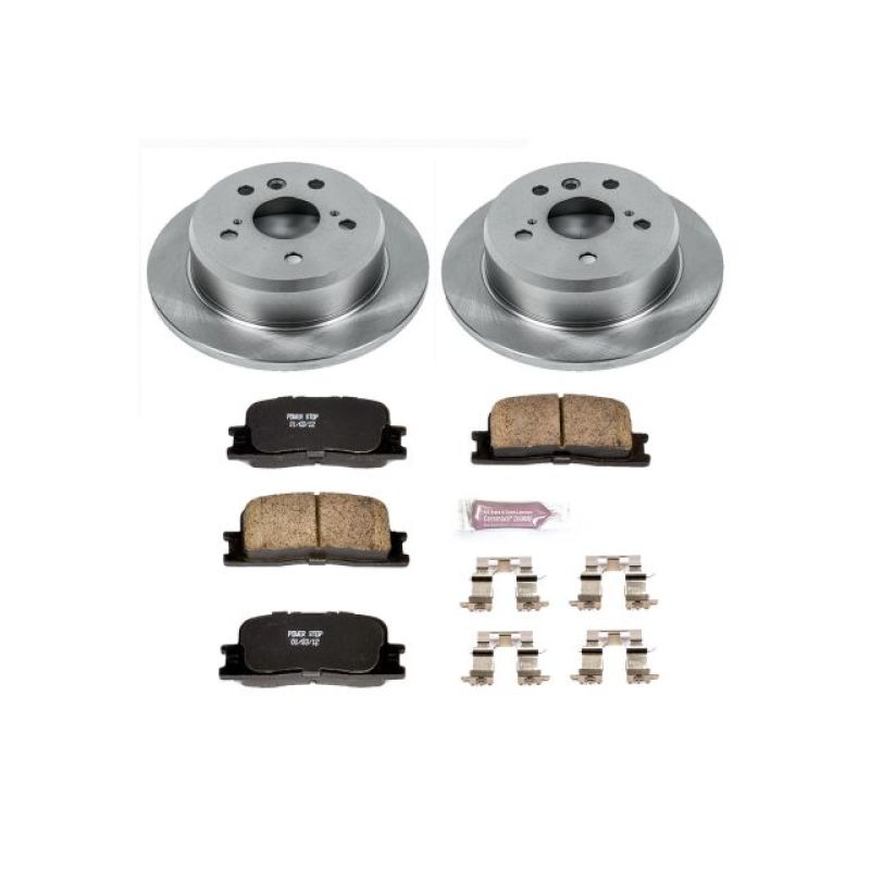 Lexus ES300 Brake Kit - Rear - PowerStop - Z17 Evolution Plus Ceramic Pads + Autospecialty Rotors - `02-`03