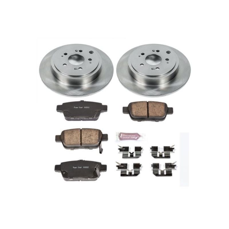 Honda Ridgeline Brake Kit - Rear - PowerStop - Z17 Stock Replacement Rotors + Ceramic Pads - `06-`14