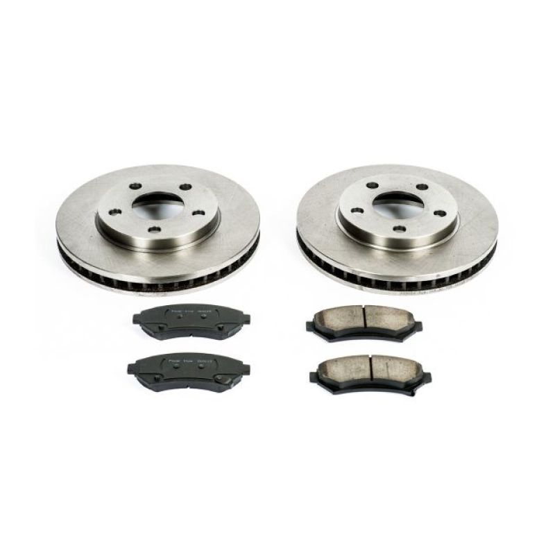 Buick Century Brake Kit - Front - PowerStop - Z17 Evolution Plus Ceramic Pads + Autospecialty Rotors - `97-`05 Buick Century Brake Kit - Front - PowerStop - Z17 Evolution Plus Ceramic Pads + Autospecialty Rotors - `97-`05