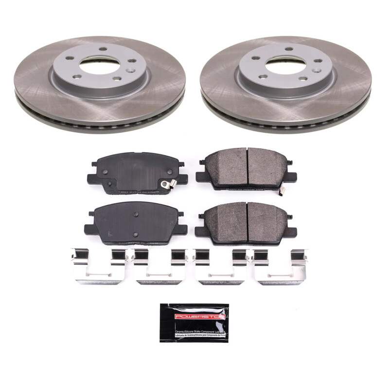 Audi A4 Quattro Brake Kit - Front + Rear - PowerStop - Z17 Evolution Plus Ceramic Pads + Autospecialty Rotors - `02-`06 Audi A4 Quattro Brake Kit - Front + Rear - PowerStop - Z17 Evolution Plus Ceramic Pads + Autospecialty Rotors - `02-`06
