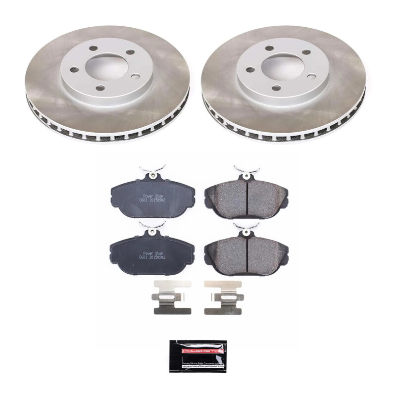Ford Freestar Brake Kit - Front + Rear - PowerStop - Autospecialty Rotors + Z17 Evolution Plus Ceramic Pads - `04-`07