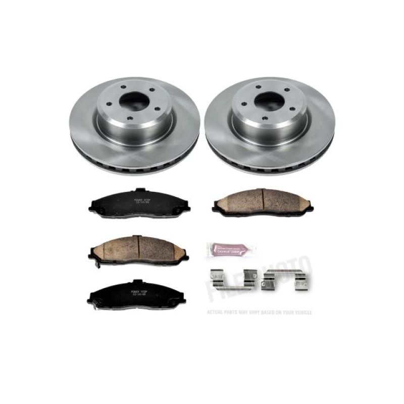 Pontiac GTO Brake Kit - Front - PowerStop - Z17 Evolution Plus Ceramic Pads + Autospecialty Rotors - `05-`06
