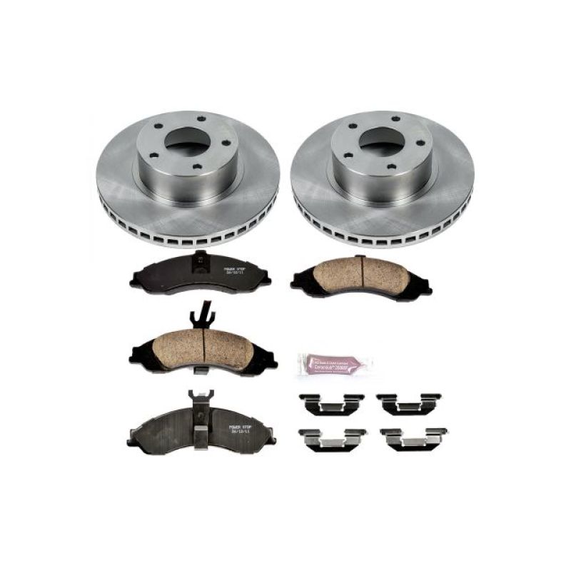 Pontiac GTO Brake Kit - Front - PowerStop - Autospecialty Rotors + Z17 Evolution Plus Ceramic Pads - 2004