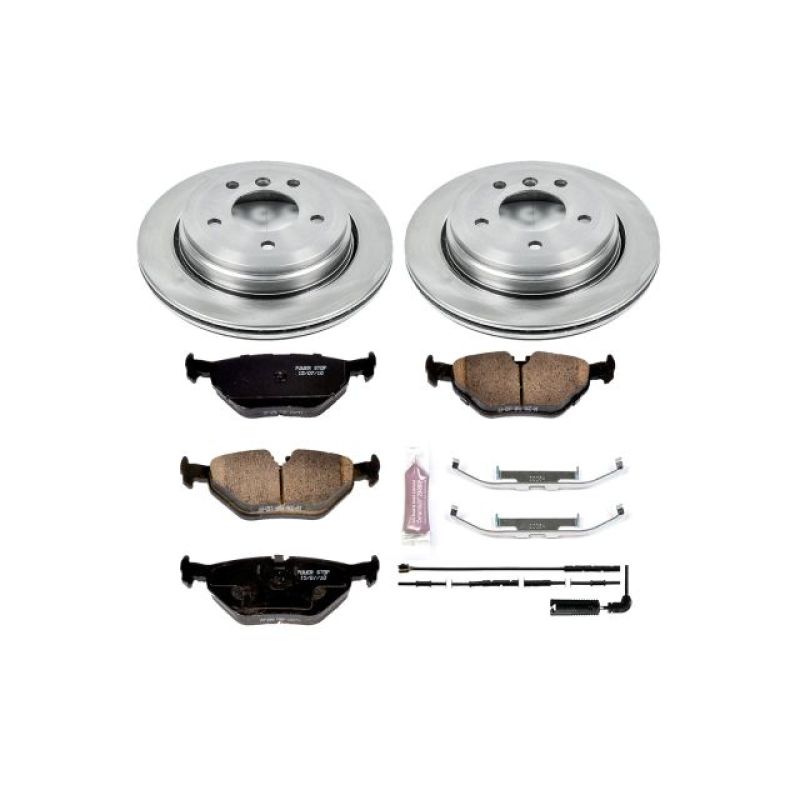 BMW 3 Series Brake Kit - Rear - PowerStop - Z17 Evolution Plus ceramic pads + Autospecialty brake rotors - `01-`05