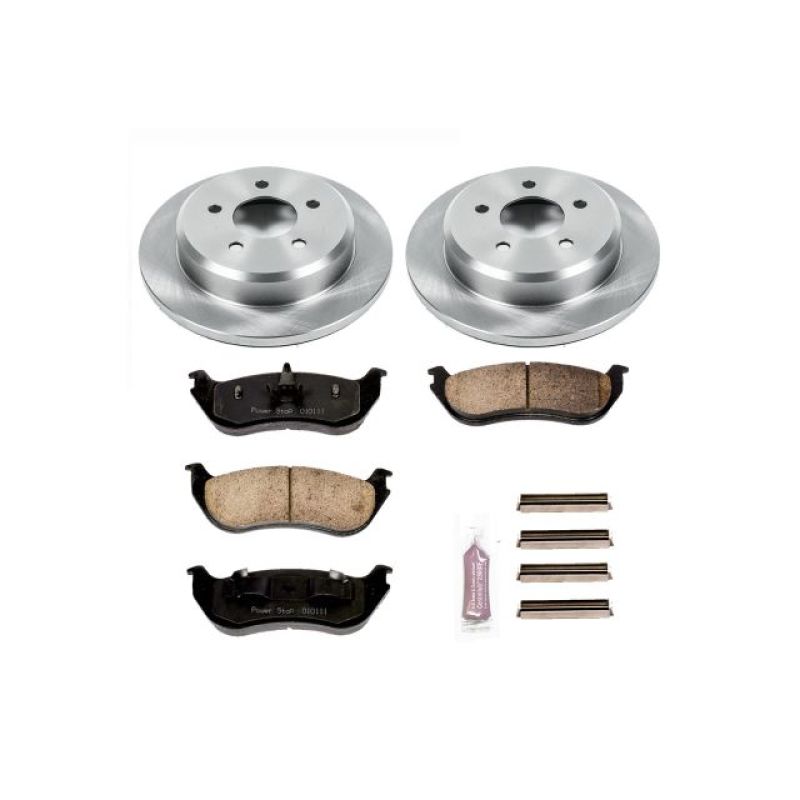 Ford Crown Victoria Brake Kit - Rear - PowerStop - Autospecialty Rotors + Z17 Ceramic Pads - `96-`02