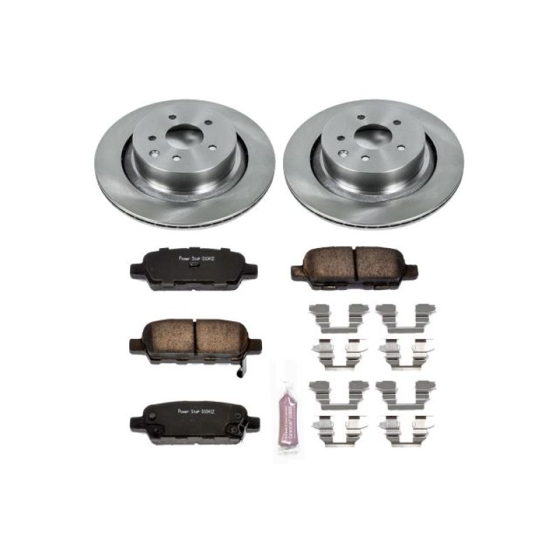 Infiniti G35 Brake Kit - Rear - PowerStop - Z17 Evolution Plus Ceramic Pads + Autospecialty Rotors - `07-`08