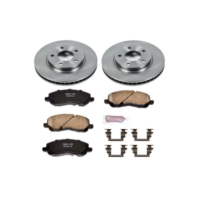 Dodge Caliber Brake Kit - Front - PowerStop - Autospecialty Rotors + Z17 Evolution Plus Ceramic Pads - `07-`12 Dodge Caliber Brake Kit - Front - PowerStop - Autospecialty Rotors + Z17 Evolution Plus Ceramic Pads - `07-`12