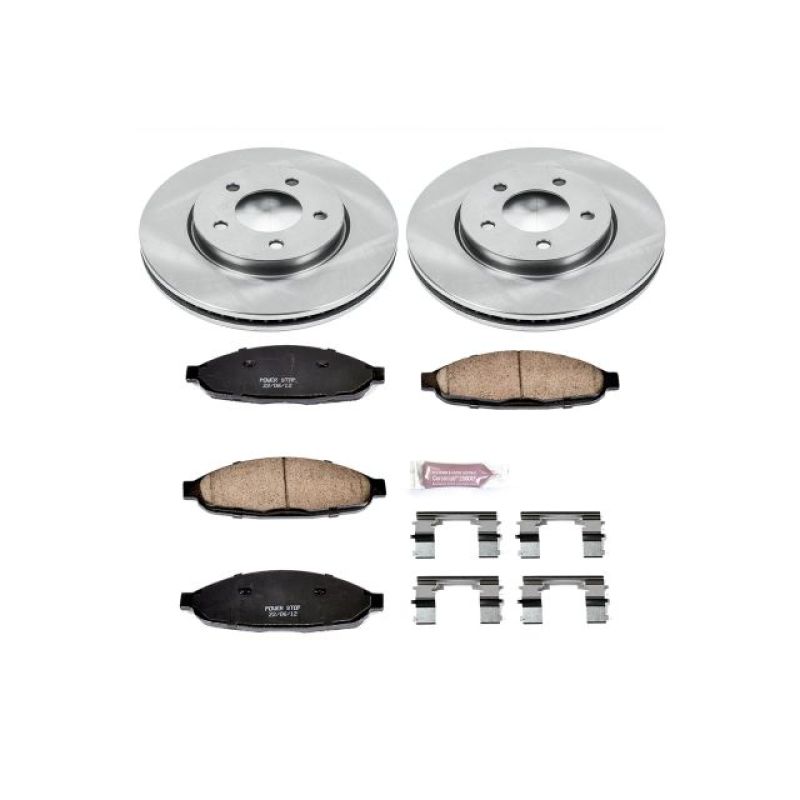 Chrysler Pacifica Brake Kit - Front - PowerStop - Z17 Evolution Plus Ceramic Pads + Autospecialty Rotors - `04-`08
