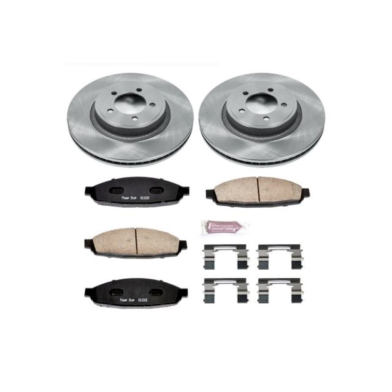 Lincoln Aviator Brake Kit - Front - PowerStop - Z17 Evolution Plus ceramic pads + Autospecialty rotors - `03-`05 Lincoln Aviator Brake Kit - Front - PowerStop - Z17 Evolution Plus ceramic pads + Autospecialty rotors - `03-`05
