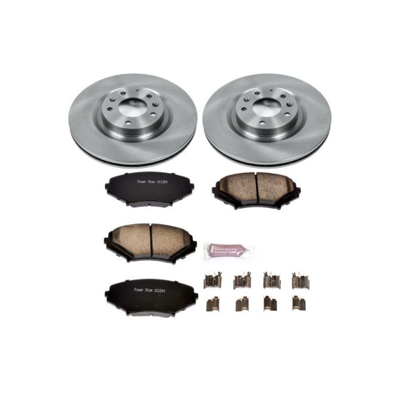 Mazda RX-8 Brake Kit - Front - PowerStop - Z17 Evolution Plus Ceramic Pads + Autospecialty Rotors - `04-`11