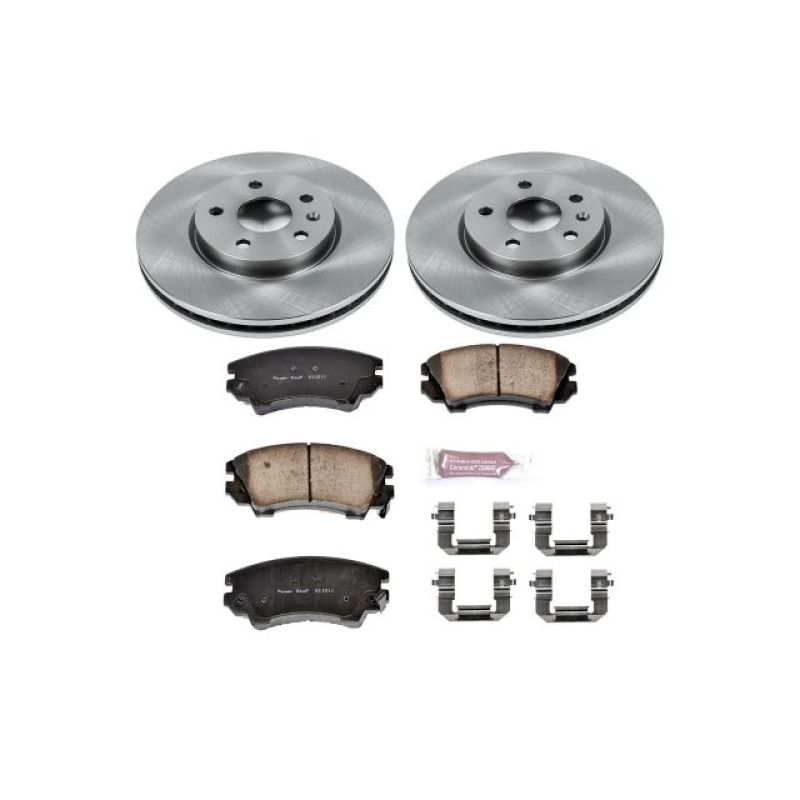 Buick Regal Brake Kit - Front - PowerStop - Autospecialty Rotors + Z17 Evolution Plus Ceramic Pads - 2017 Buick Regal Brake Kit - Front - PowerStop - Autospecialty Rotors + Z17 Evolution Plus Ceramic Pads - 2017
