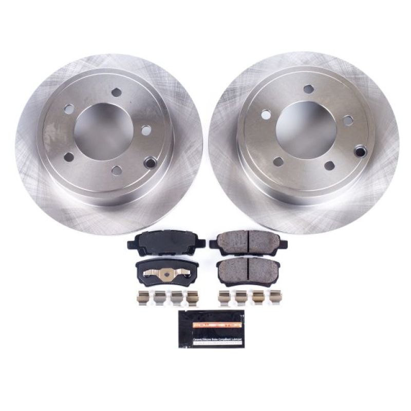 Chrysler 200 Brake Kit - Rear - PowerStop - Autospecialty Rotors + Z17 Evolution Plus Ceramic Pads - `11-`14 Chrysler 200 Brake Kit - Rear - PowerStop - Autospecialty Rotors + Z17 Evolution Plus Ceramic Pads - `11-`14