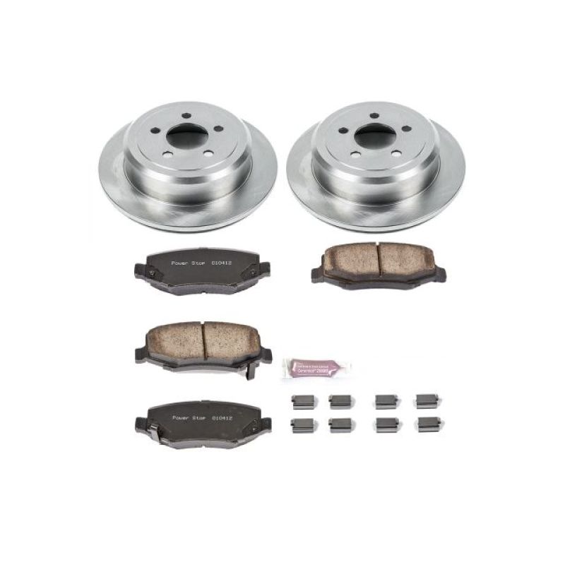 Dodge Nitro Brake Kit - Rear - PowerStop - Autospecialty Rotors + Z17 Evolution Plus Ceramic Pads - `07-`11