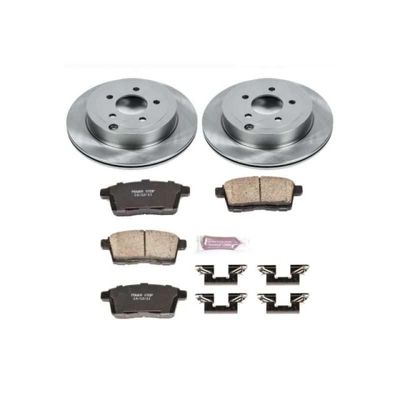 Ford Edge Brake Kit - Rear - PowerStop - Z17 Evolution Plus Ceramic Pads + Autospecialty Rotors - `07-`10