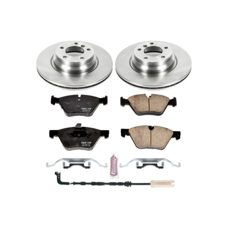BMW 3 Series Brake Kit - Front - PowerStop - Autospecialty Rotors + Z17 Evolution Plus Ceramic Pads - 2006 BMW 3 Series Brake Kit - Front - PowerStop - Autospecialty Rotors + Z17 Evolution Plus Ceramic Pads - 2006