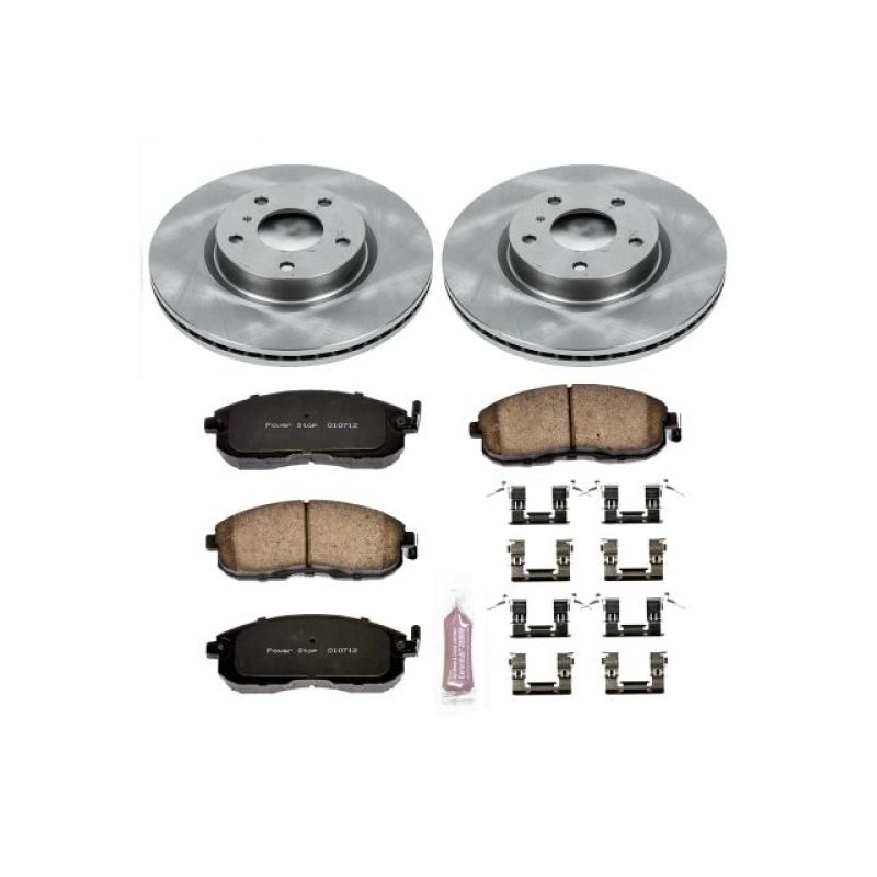 Infiniti G35 Brake Kit - Front - PowerStop - Z17 Evolution Plus Ceramic Pads + Autospecialty Brake Rotors - `03-`05 Infiniti G35 Brake Kit - Front - PowerStop - Z17 Evolution Plus Ceramic Pads + Autospecialty Brake Rotors - `03-`05