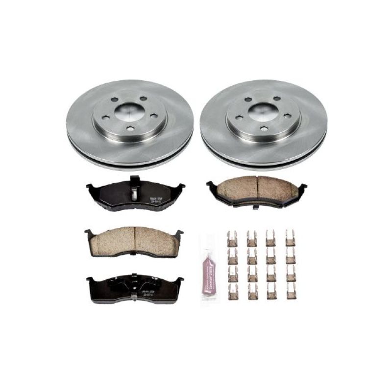 Dodge Neon Brake Kit - Front - PowerStop - OE Style Rotors + Z17 Evolution Plus Ceramic Pads - `00-`05 Dodge Neon Brake Kit - Front - PowerStop - OE Style Rotors + Z17 Evolution Plus Ceramic Pads - `00-`05