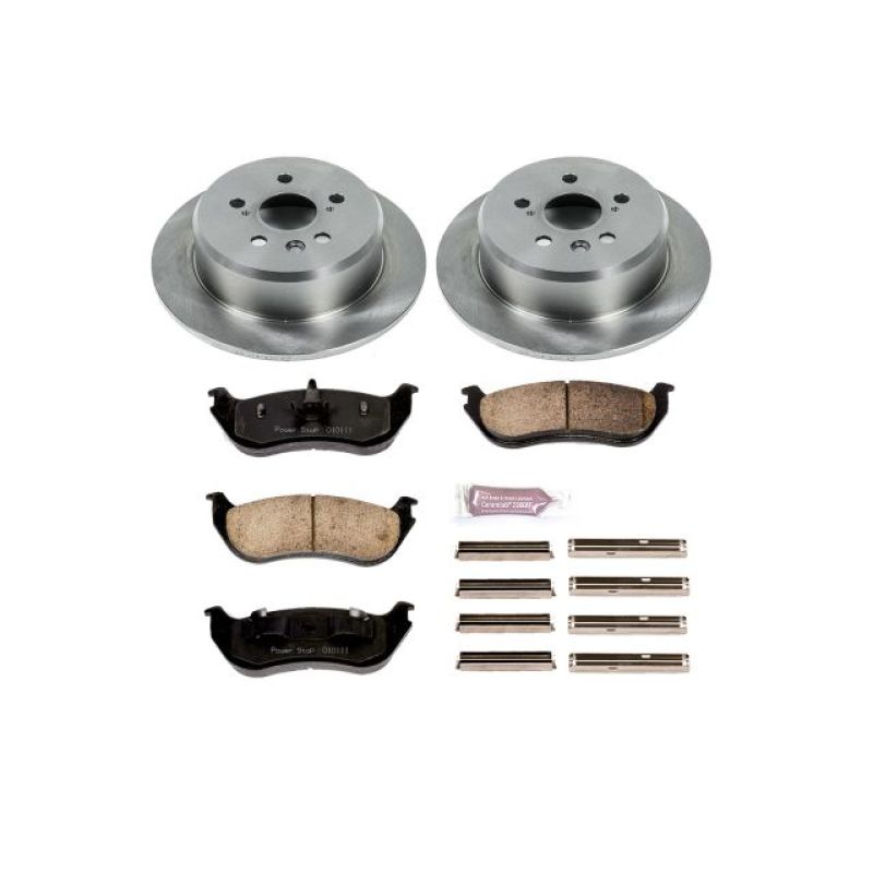 Ford Explorer Brake Kit - Rear - PowerStop - Z17 Evolution Plus Ceramic Pads + Autospecialty Rotors - `02-`05