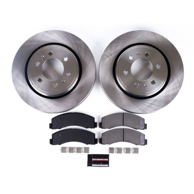 Ford Expedition Brake Kit - Front - PowerStop - Z17 Evolution Plus Ceramic Pads + Autospecialty Rotors - `10-`18 Ford Expedition Brake Kit - Front - PowerStop - Z17 Evolution Plus Ceramic Pads + Autospecialty Rotors - `10-`18