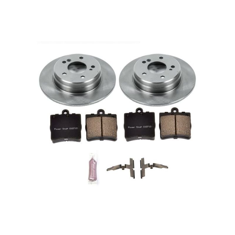 Mercedes-Benz C Class Brake Kit - Rear - PowerStop - Autospecialty Rotors + Z17 Evolution Plus Ceramic Pads - `99-`00 Mercedes-Benz C Class Brake Kit - Rear - PowerStop - Autospecialty Rotors + Z17 Evolution Plus Ceramic Pads - `99-`00