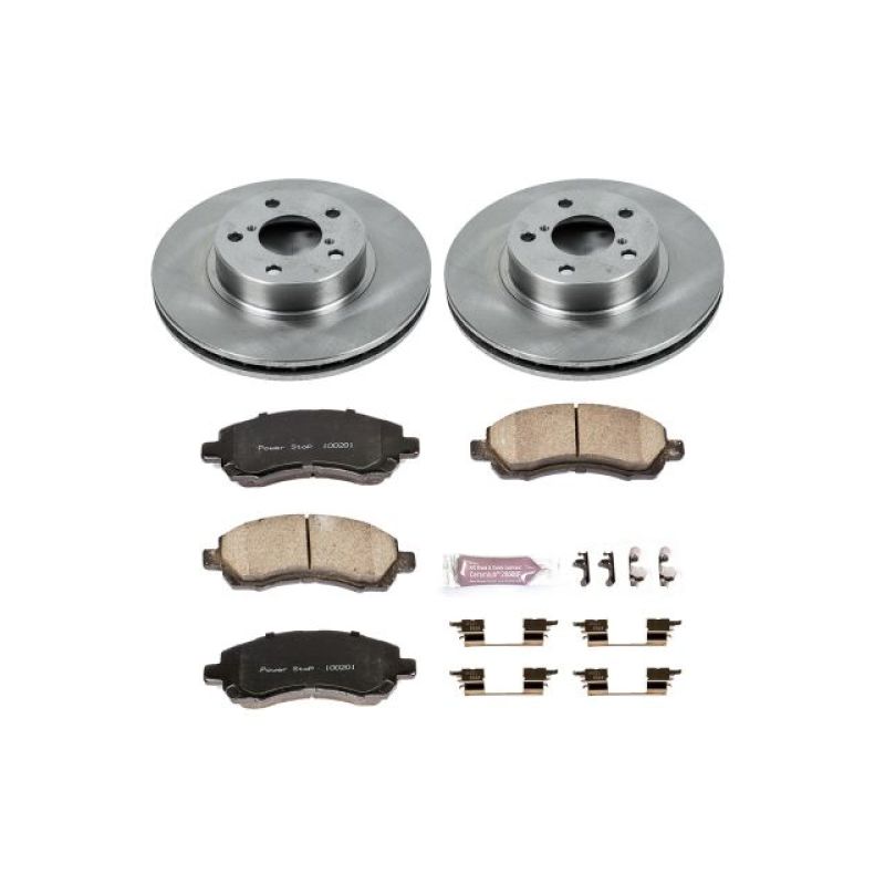 Subaru Impreza Brake Kit - Front - PowerStop - Autospecialty Rotors + Z17 Evolution Plus Ceramic Pads - `97-`01 Subaru Impreza Brake Kit - Front - PowerStop - Autospecialty Rotors + Z17 Evolution Plus Ceramic Pads - `97-`01