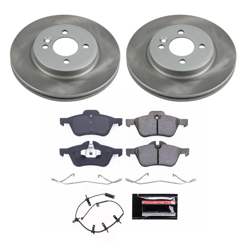 Dodge Caravan Brake Kit - Front + Rear - PowerStop - Autospecialty Rotors + Z17 Evolution Plus Ceramic Pads - `01-`07
