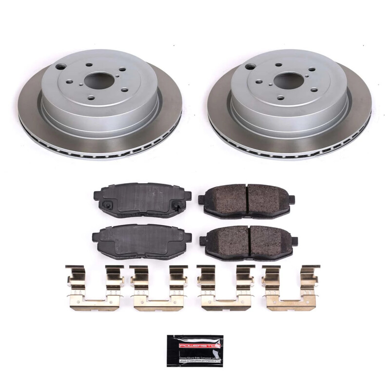 Nissan 350Z Brake Kit - Front + Rear - PowerStop - Autospecialty Rotors + Z17 Evolution Plus Ceramic Pads - `03-`08 Nissan 350Z Brake Kit - Front + Rear - PowerStop - Autospecialty Rotors + Z17 Evolution Plus Ceramic Pads - `03-`08