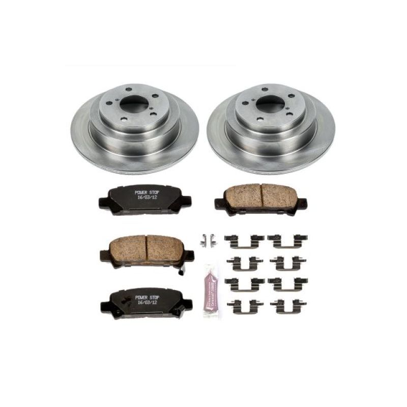 Subaru Impreza Brake Kit - Rear - PowerStop - Autospecialty Rotors + Z17 Evolution Plus Ceramic Pads - `98-`03 Subaru Impreza Brake Kit - Rear - PowerStop - Autospecialty Rotors + Z17 Evolution Plus Ceramic Pads - `98-`03