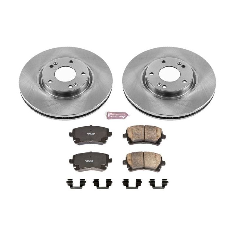 Hyundai XG350 Brake Kit - Front - PowerStop - Z17 Evolution Plus Ceramic Pads + Autospecialty Rotors - `03-`05