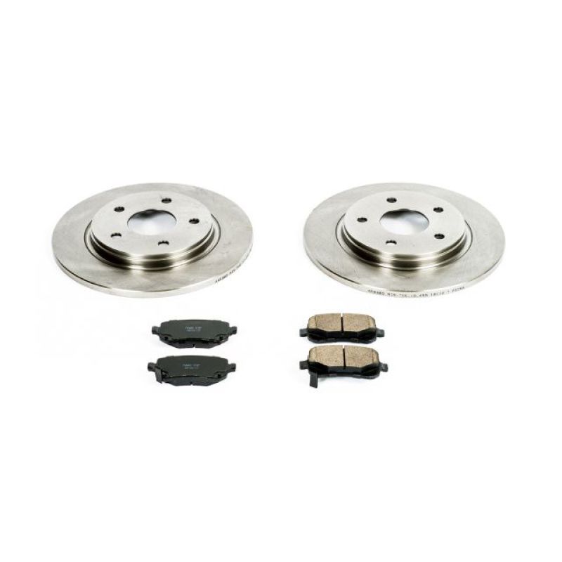 Chrysler Town & Country Brake Kit - Rear - PowerStop - Autospecialty Rotors + Z17 Ceramic Pads - `08-`12