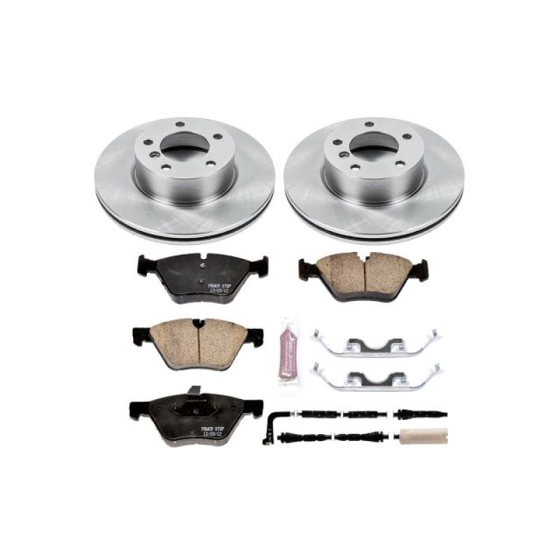 BMW 3 Series Brake Kit - Front - PowerStop - Autospecialty Rotors + Z17 Evolution Plus Ceramic Pads - 2007 BMW 3 Series Brake Kit - Front - PowerStop - Autospecialty Rotors + Z17 Evolution Plus Ceramic Pads - 2007