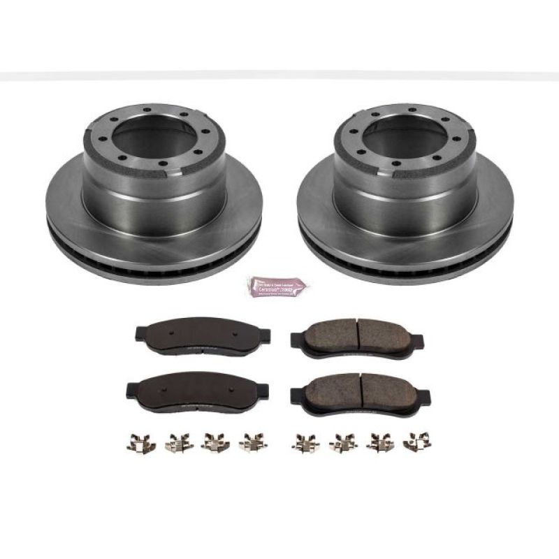 Ford F-350 Super Duty Brake Kit - Rear - PowerStop - Autospecialty Rotors + Z17 Evolution Plus Ceramic Pads - `05-`10