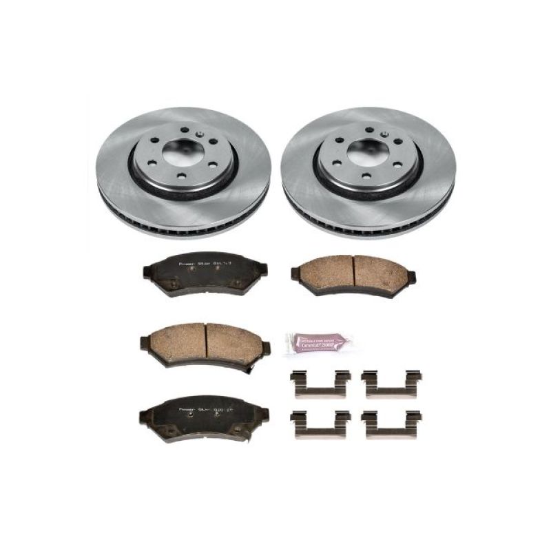 Buick Terraza Brake Kit - Front - PowerStop - Autospecialty Rotors + Z17 Evolution Plus Ceramic Pads - `06-`07
