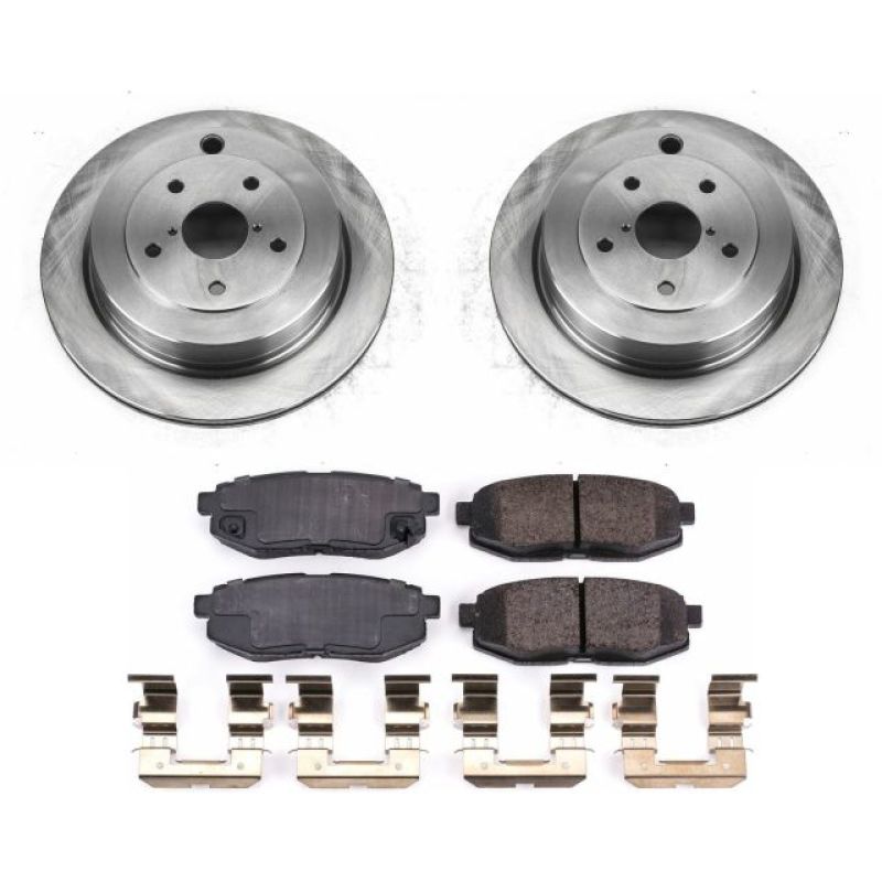 Subaru Tribeca Brake Kit - Rear - PowerStop - Autospecialty Rotors + Z17 Evolution Plus Ceramic Pads - `06-`07 Subaru Tribeca Brake Kit - Rear - PowerStop - Autospecialty Rotors + Z17 Evolution Plus Ceramic Pads - `06-`07
